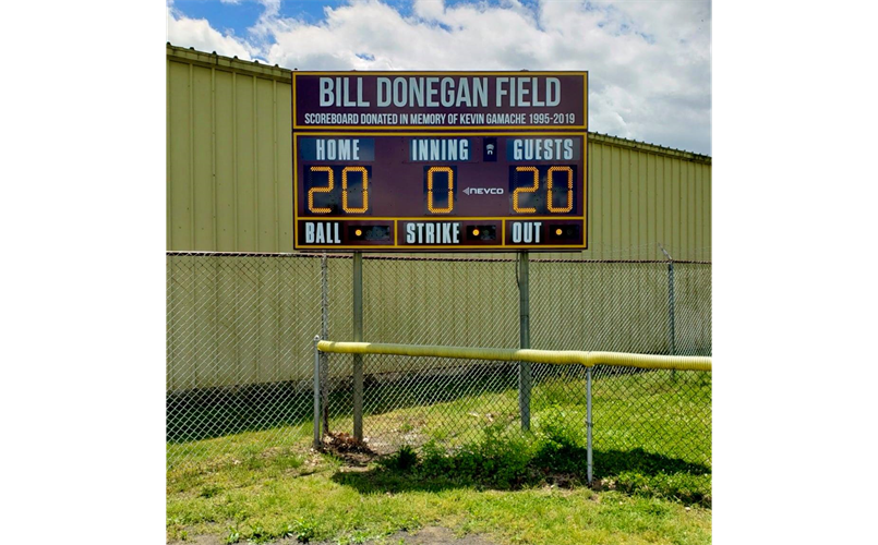 Field 2 Scoreboard - Dedicated to Kevin Gamache